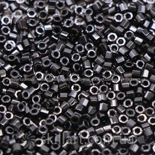 Бисер DBC-10 Miyuki Delica Beads Cut 11/0 (рубка, черный)